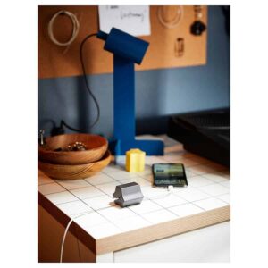HAVSKÅL 2-piece, USB anchor, black/yellow - Image 5