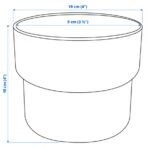 FÖRENLIG Plant pot, in/outdoor white, 9 cm - Image 6