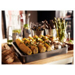 KONCIS Roasting tin with grill rack, stainless steel, 40x32 cm - Image 4