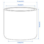 BUSKKAPRIFOL Plant pot, in/outdoor/grey, 9 cm - Image 5