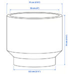 HONUNGSPALM Plant pot, in/outdoor/beige, 9 cm - Image 6