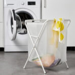JÄLL Laundry bag with stand, white, 50 l - Image 2