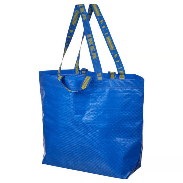 FRAKTA Carrier bag, medium, blue, 45x18x45 cm