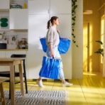 FRAKTA Carrier bag, medium, blue, 45x18x45 cm - Image 3