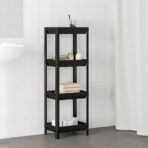 VESKEN Shelf unit, black, 36x23x101 cm - Image 3