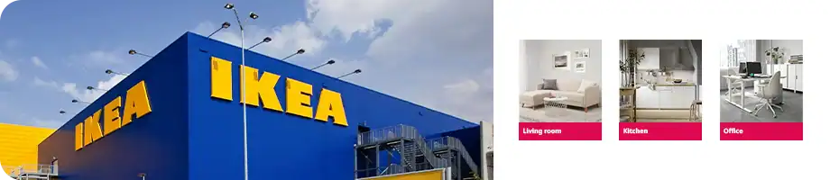 IKEA store exterior for online shopping in Bangladesh, quality furniture and home products.