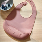 GULDVÄVARE Bib, pale pink - Image 4