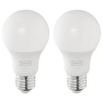 SOLHETTA LED bulb E27 806 lumen, dimmable/globe opal white