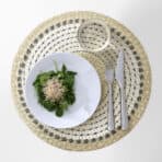 PENNFISK Place mat, natural/sedge handmade, 37 cm - Image 2