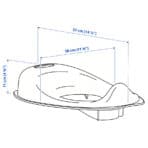 TOSSIG Toilet seat, white/turquoise - Image 4