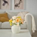 SMYCKA Artificial bouquet, in/outdoor orange/yellow, 30 cm - Image 3