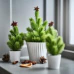 VINTERFINT Artificial potted plant, in/outdoor Christmas tree/green, 6 cm - Image 2
