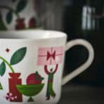 VINTERFINT Mug, white/Christmas pattern, 36 cl - Image 3