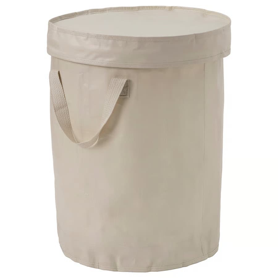943-1 DIMPA Sorting bag with lid, light grey-beige, 50 l - Image 1