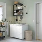 DIMPA Sorting bag with lid, light grey-beige, 50 l - Image 2