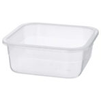 IKEA 365+ Food container, square/plastic, 750 ml