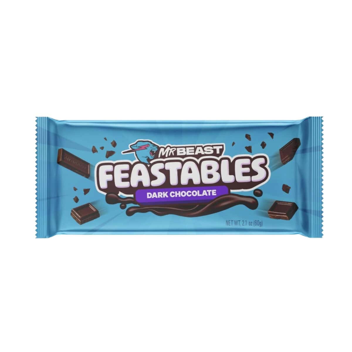 MRBEAST Feastables Dark Chocolate 60g - Image 1