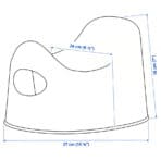 LILLA Children's potty, turquoise - Image 3