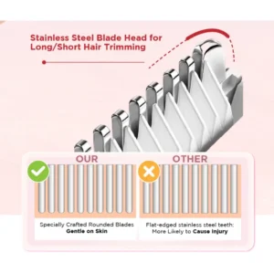 SKILLANO LumiTrim 2-in-1 Electric Shaver & Trimmer for Women - Image 3