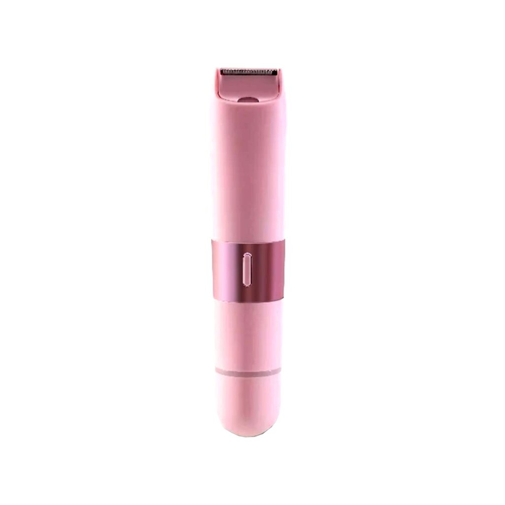 Electric Shaver & Trimmer for Women - LumiTrim 2-in-1, pink color.