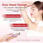 SKILLANO LumiTrim 2-in-1 Electric Shaver & Trimmer for Women - Image 2