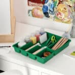 SMÄCKER Cutlery tray, bright green, 31x26 cm - Image 3