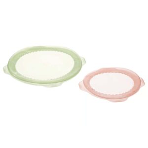 Oval plastic food covers for food preservation and freshness, reusable and durable.