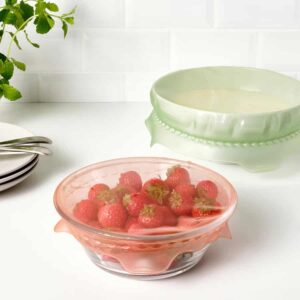 Food cover for protecting fruits and food items from dust and insects.
