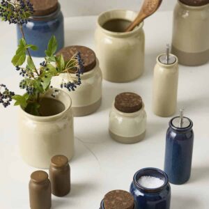BRUGDHAJ Oil/vinegar bottle, beige, 19 cm - Image 2