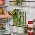 KLIPPKAKTUS Herb storage for fridge, transparent, 10x9x28 cm - Image 3