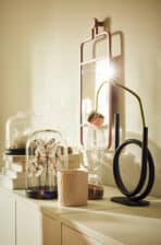 GRANVÅG Mirror, wall hanging/pink, 22x48 cm - Image 4