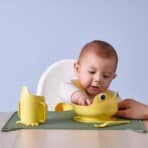 MATA 4-piece eating set, light yellow - Image 2