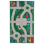 LILLABO Rug, green, 75x133 cm