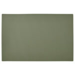 UTSÅDD Place mat for food bowl, grey-green, 33x50 cm