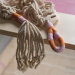 MÄVINN Plant pot hanger, white/handmade - Image 2