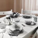 HAVSGÄDDA Bowl, stripe pattern/grey, 12 cm - Image 2