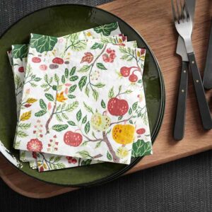 HAVSBRAXEN Paper napkin, patterned multicolour, 33x33 cm - Image 2