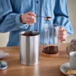 BETTHAJ Tin with lid, for coffee/tea/silver-colour, 1.3 l - Image 2