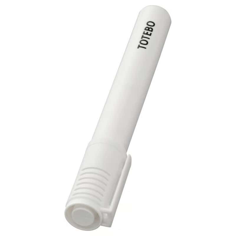 White marker pen for writing on various surfaces.