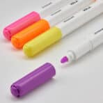 Bright colored markers for arts and crafts, ideal for school and office use.