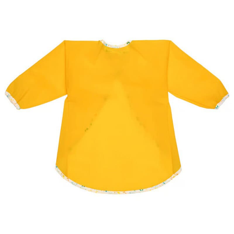 Bright yellow waterproof apron perfect for cooking, baking, and outdoor activities. Easy to wash and maintain.