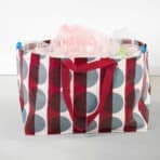 GÖRSNYGG Carrier bag, large, red blue/patterned, 57x37x39 cm/71 l - Image 2