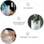 BREWISH Crystal Acrylic Ice Bucket Bar Ktv Ice Storage Table Top Serve Portable Handheld Bekas Ais Akrilik - Image 3