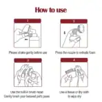 KOJIMA Pet Foot Cleaning Set Pet Paw Cleansing Foam 150ml - Image 4