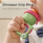 BC Babycare Baby Food Feeder Fruit Pacifier S+L Infant Teething Toy Teether Silicone (Pink) - Image 4