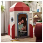 AFTONSPARV Children's tent, rocket white/red - Image 6