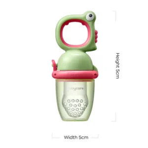 BC Babycare Baby Food Feeder Fruit Pacifier S+L Infant Teething Toy Teether Silicone (Green) - Image 2