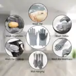 Pet Grooming Glove Silicone Pets Dog Cat Bath Glove Wash Brush Washing Tools Gentle Massage Shampoo Anti Scratch Fur (Pink) - Image 2