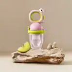 BC Babycare Baby Food Feeder Fruit Pacifier S+L Infant Teething Toy Teether Silicone (Pink)