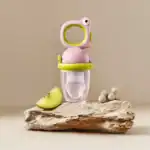 BC Babycare Baby Food Feeder Fruit Pacifier S+L Infant Teething Toy Teether Silicone (Pink)